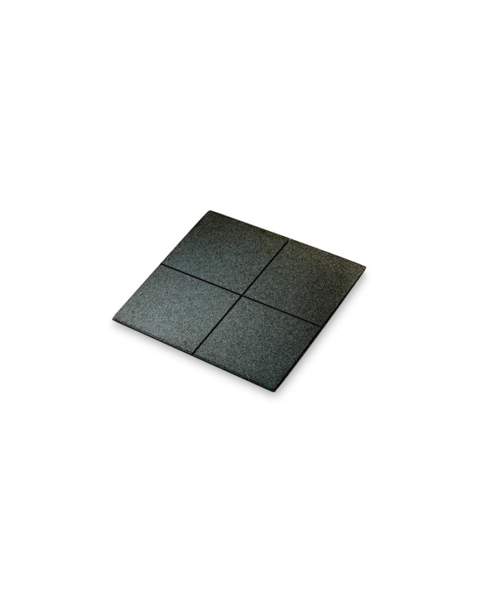 Arredamento palestra - Pavimento Antitrauma 1000x1000x20 Grana Media Ruvido Con Fuga Nero GATEPRO | MM2Fitness