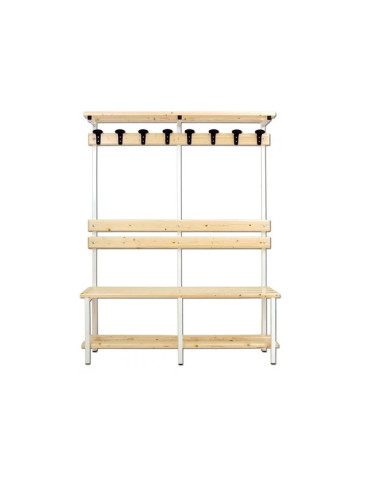 Arredamento palestra - Panca Spogliatoio Attrezzata Modello Club 150cm GATEPRO | MM2Fitness Arredamento palestra - Panca Spogliatoio Attrezzata Modello Club 150cm GATEPRO | MM2Fitness