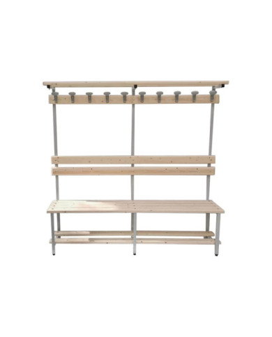 Arredamento palestra - Panca Spogliatoio Attrezzata Modello Club 200cm GATEPRO | MM2Fitness Arredamento palestra - Panca Spogliatoio Attrezzata Modello Club 200cm GATEPRO | MM2Fitness