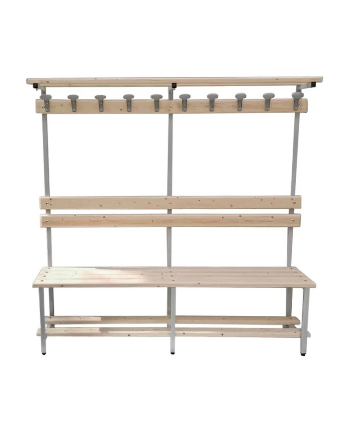 Arredamento palestra - Panca Spogliatoio Attrezzata Modello Club 200cm GATEPRO | MM2Fitness Arredamento palestra - Panca Spogliatoio Attrezzata Modello Club 200cm GATEPRO | MM2Fitness
