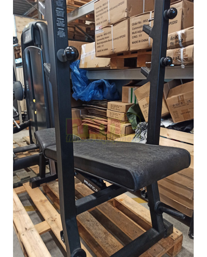 PROMOZIONE BLACK FRIDAY - PANCA TECHNOGYM PRATICA MATT BLACK USATO RIGENERATO E GARANTITO