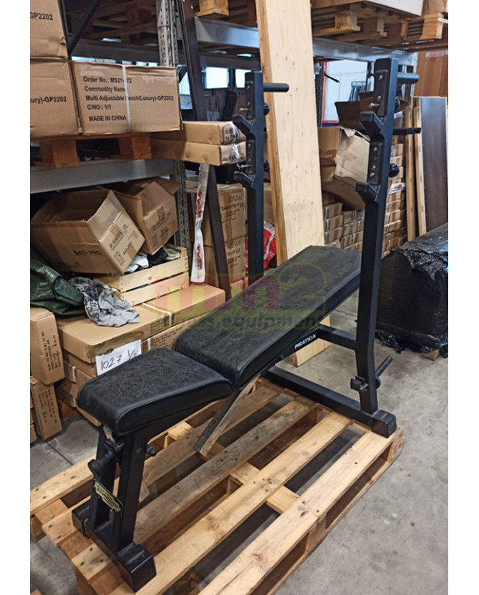 PROMOZIONE BLACK FRIDAY - PANCA TECHNOGYM PRATICA MATT BLACK USATO RIGENERATO E GARANTITO